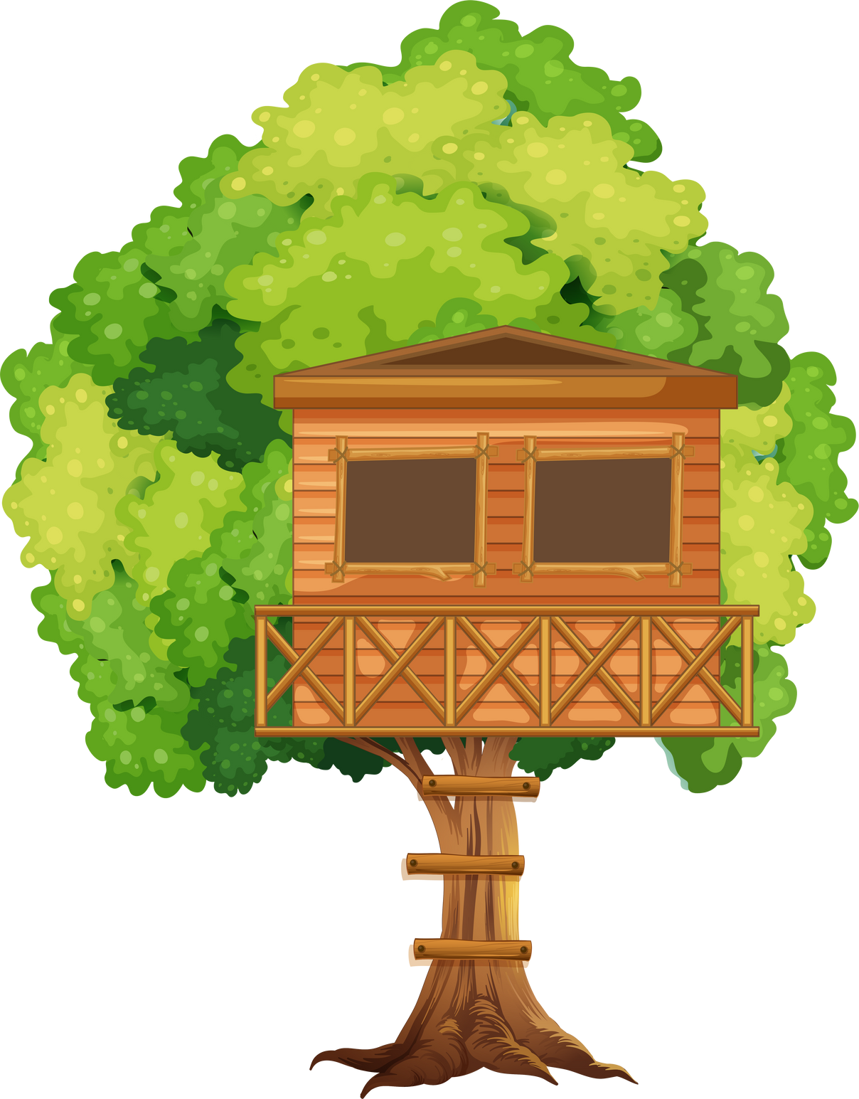 Wooden Tree House 